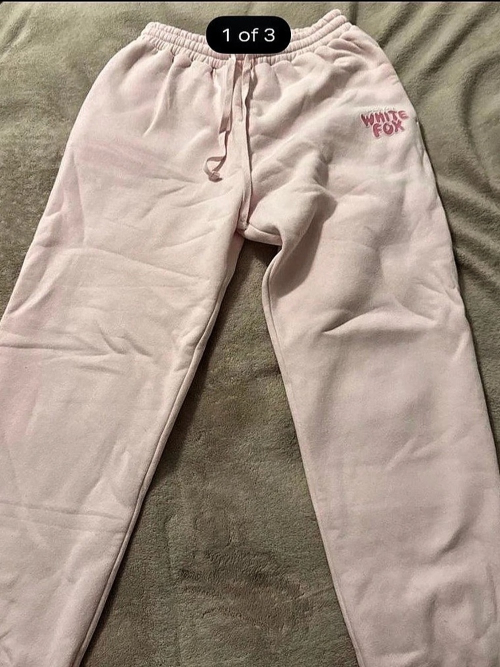White Fox Pink Joggers